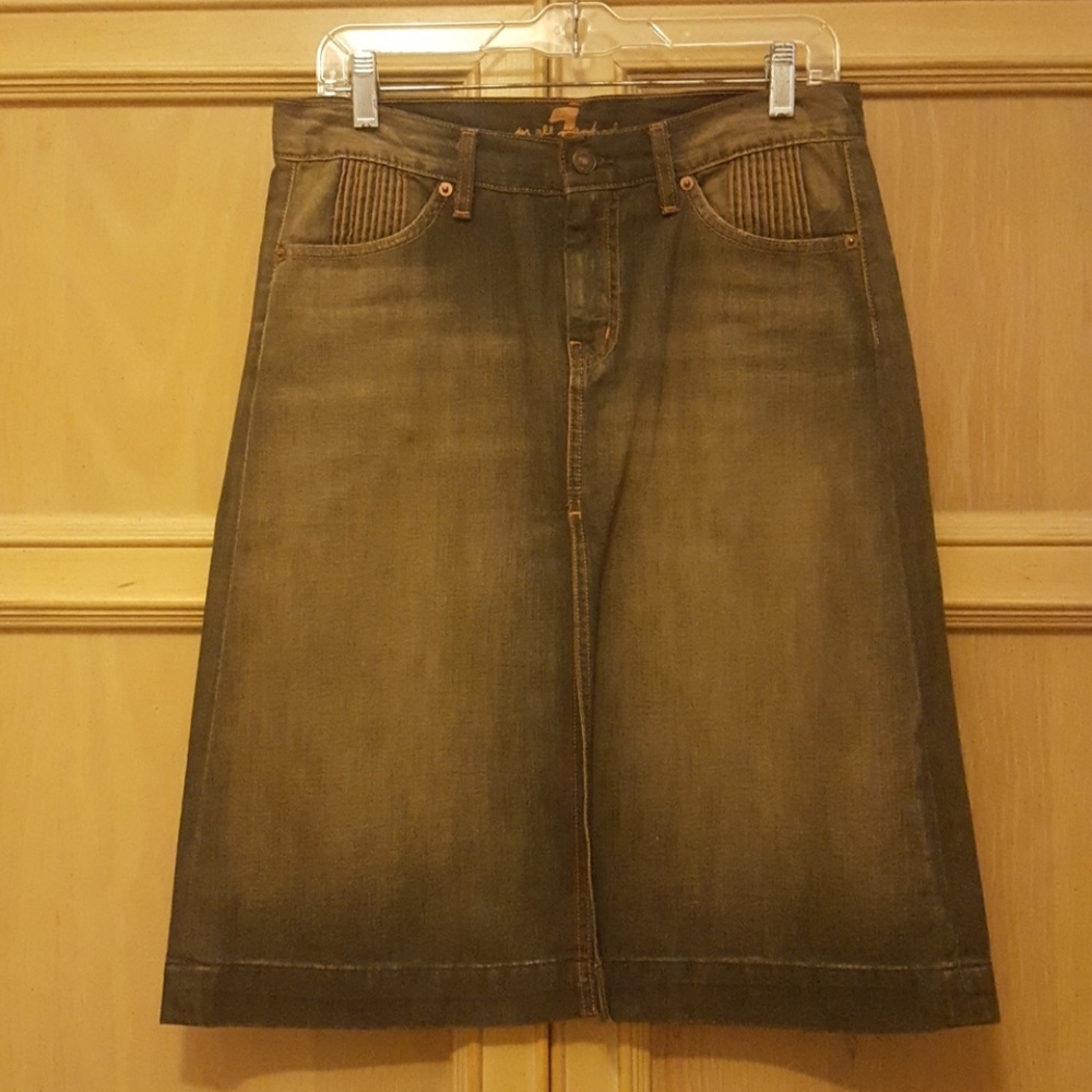 7 for All Mankind denim skirt
